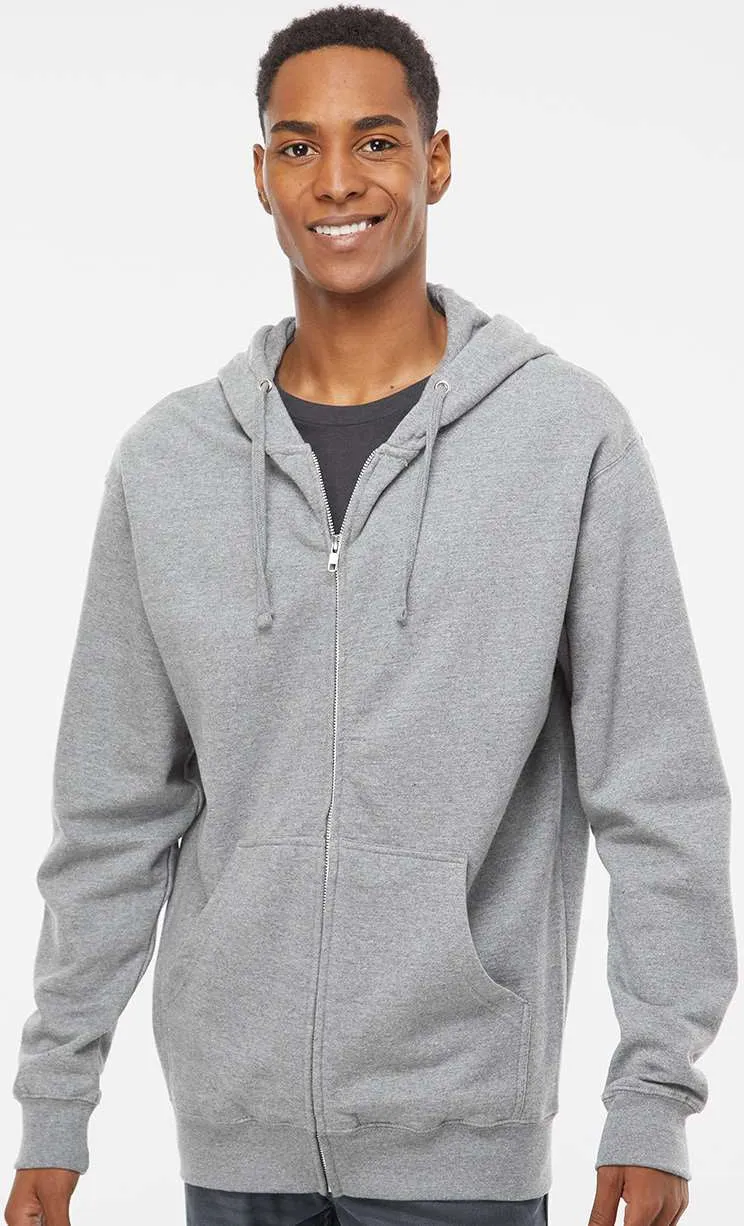 Independent Trading Co. Midweight Full-Zip Hooded Sweatshirt