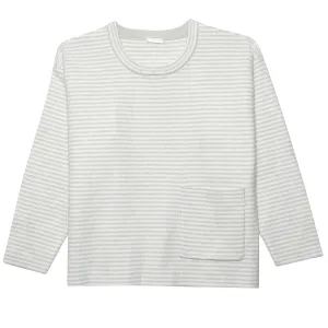 Infant & Toddler Boys Oatmeal Heather Striped Sweater with Pocket Gerber Childrenswea
