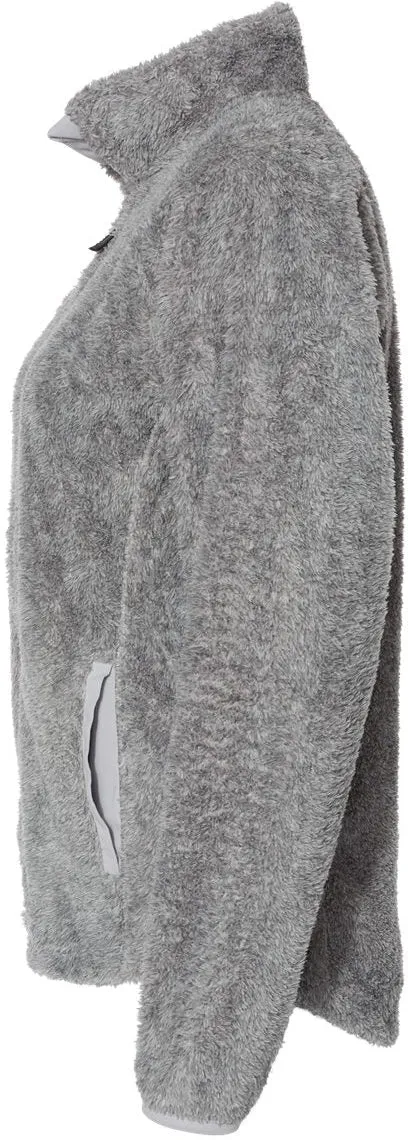 J. America Ladies Boundary Shag Frosty Sherpa Full-Zip