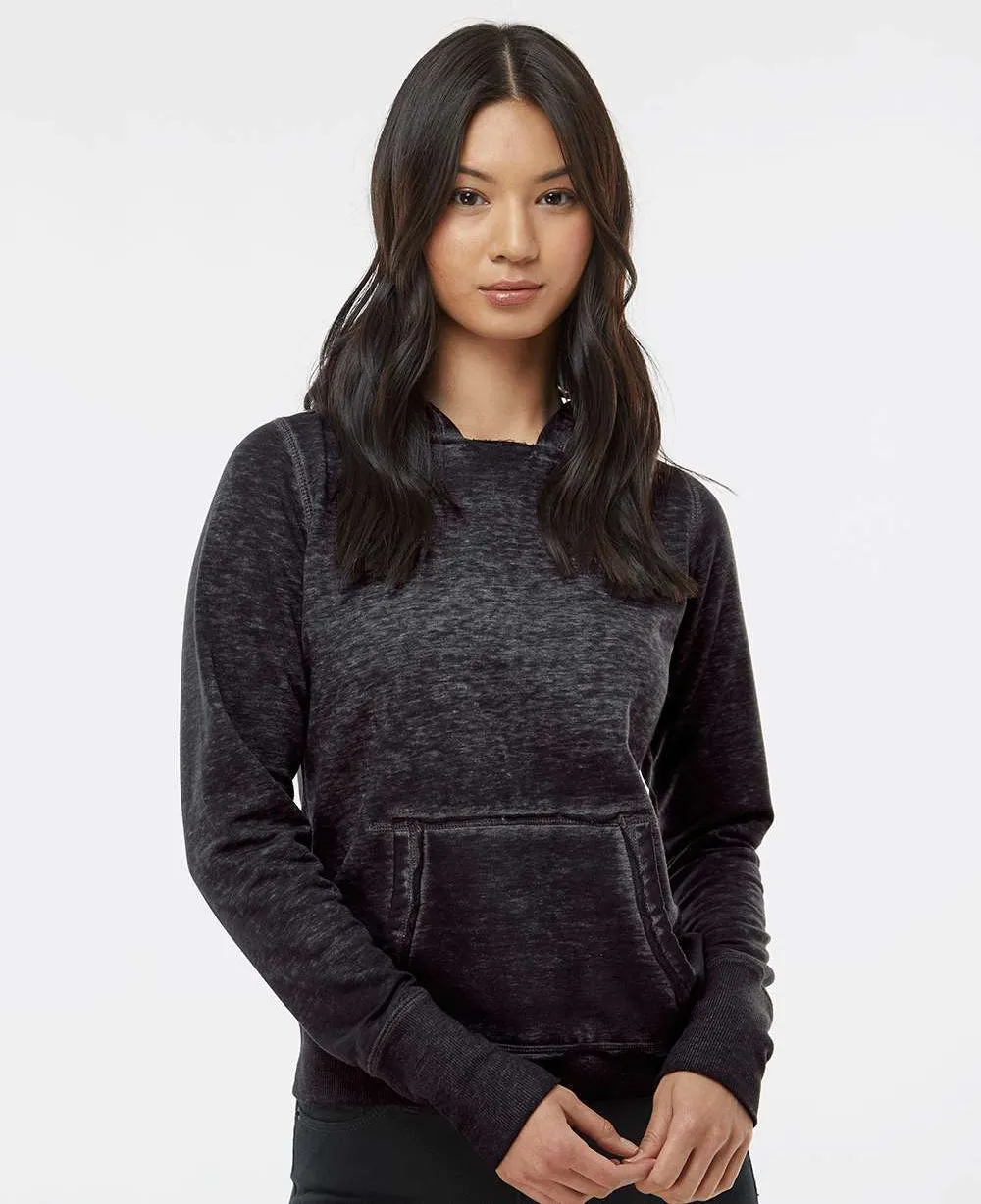 J America Ladies Zen Fleece Hooded Sweatshirt