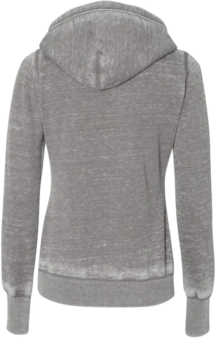 J America Ladies Zen Fleece Hooded Sweatshirt