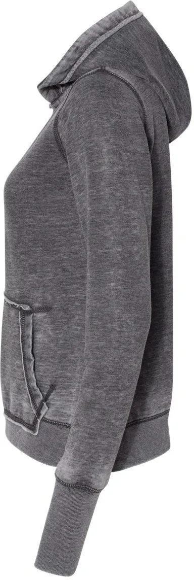 J America Ladies Zen Fleece Hooded Sweatshirt