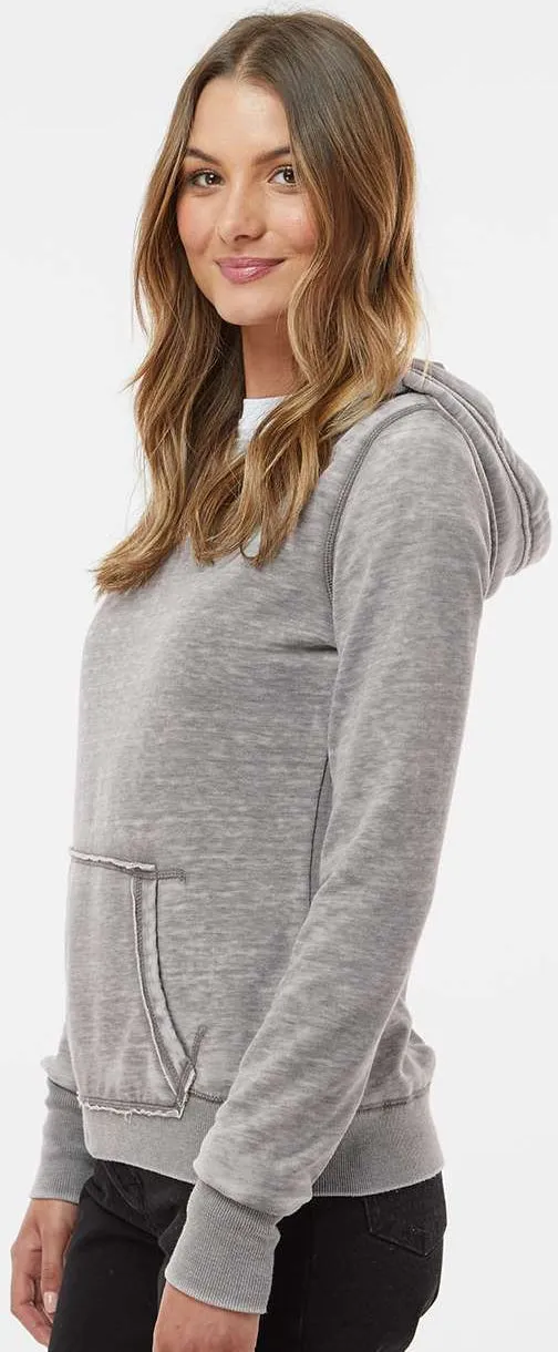J America Ladies Zen Fleece Hooded Sweatshirt