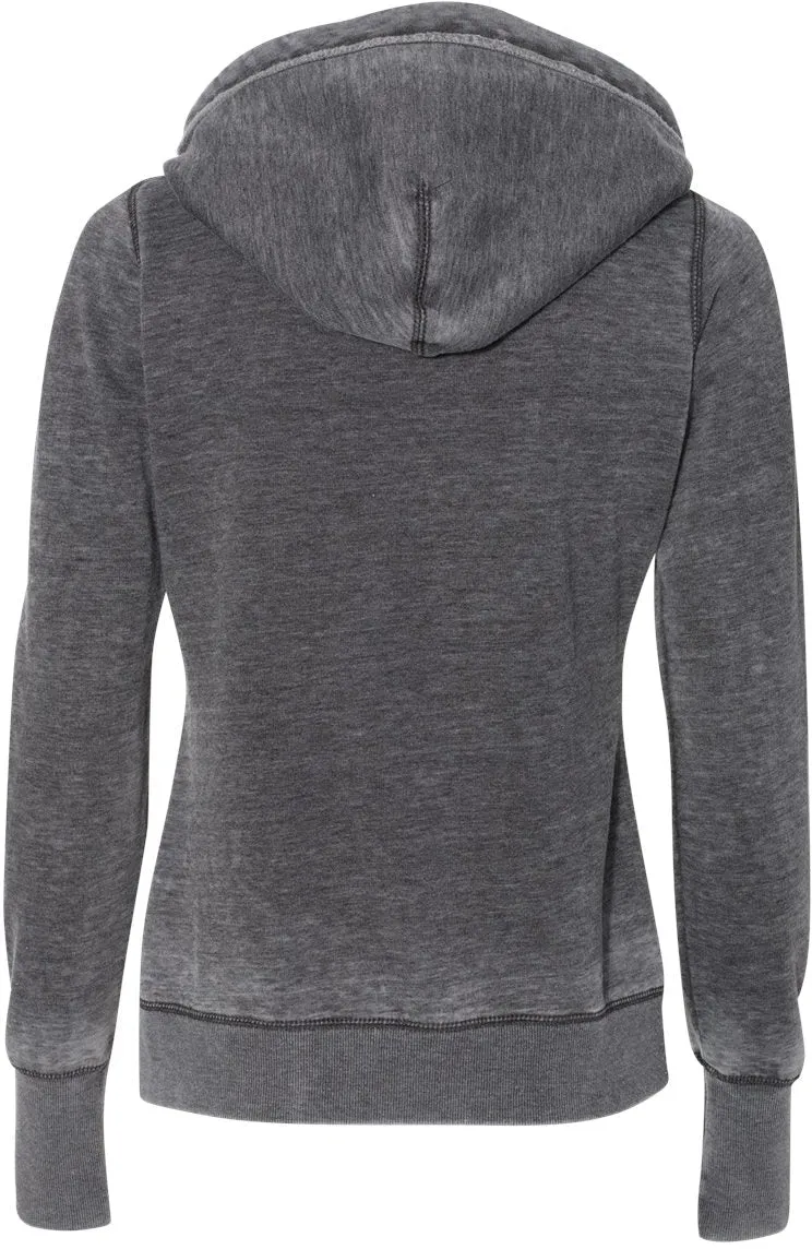 J America Ladies Zen Fleece Hooded Sweatshirt