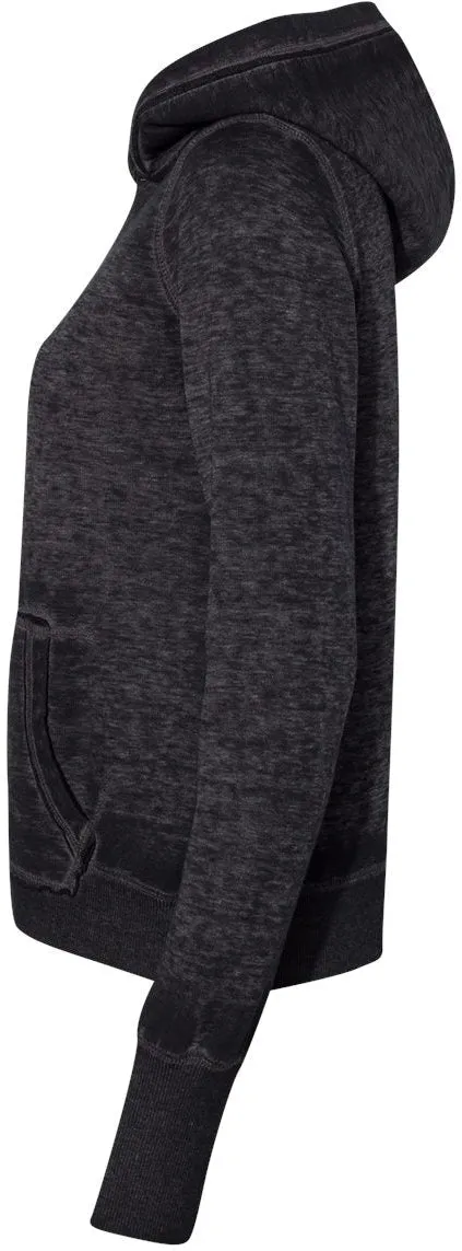 J America Ladies Zen Fleece Hooded Sweatshirt