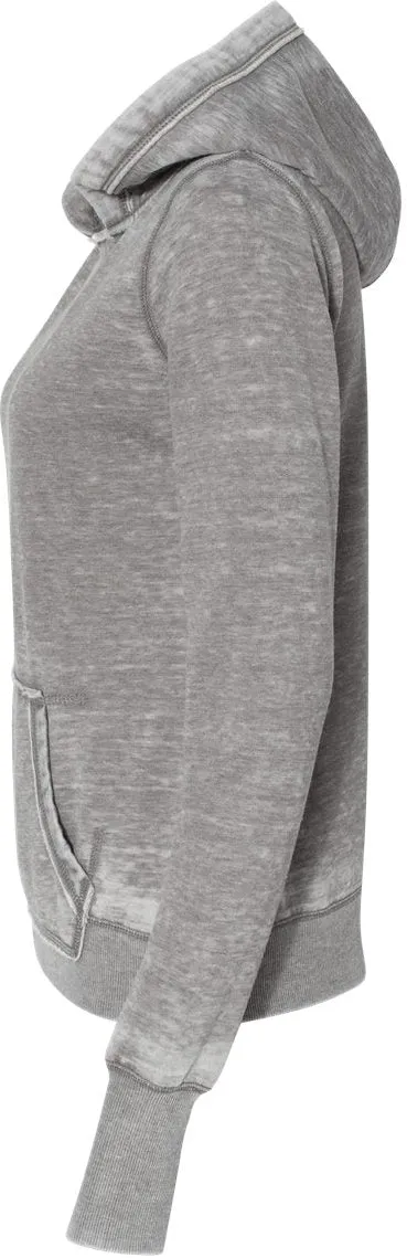 J America Ladies Zen Fleece Hooded Sweatshirt