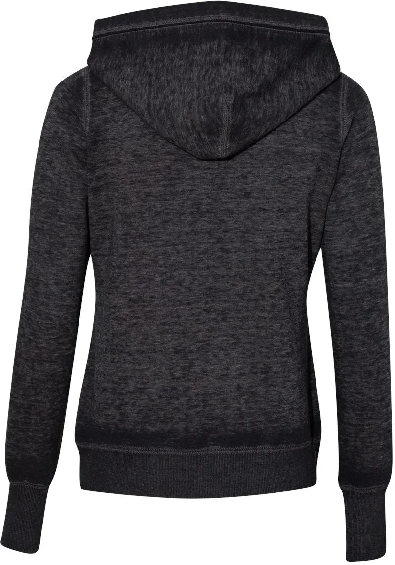 J America Ladies Zen Fleece Hooded Sweatshirt