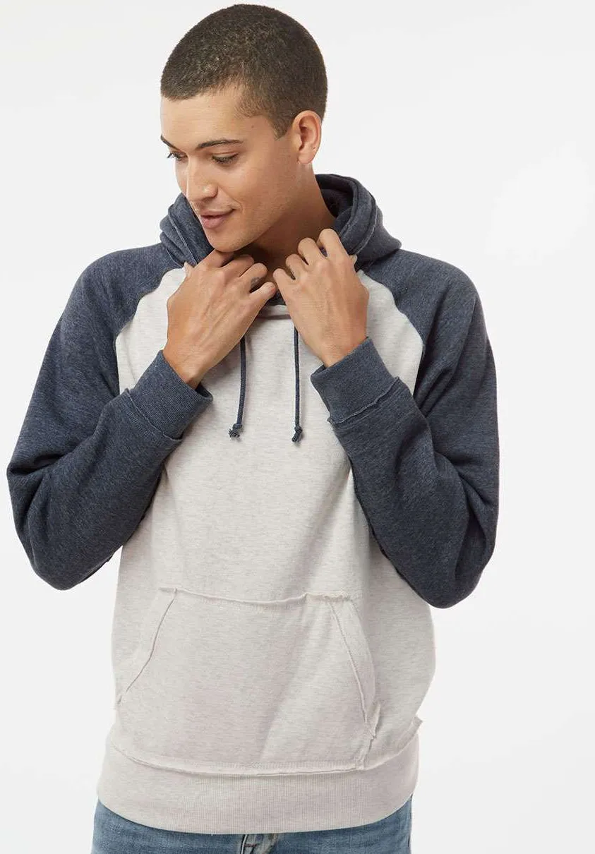 J America Vintage Heather Hooded Sweatshirt