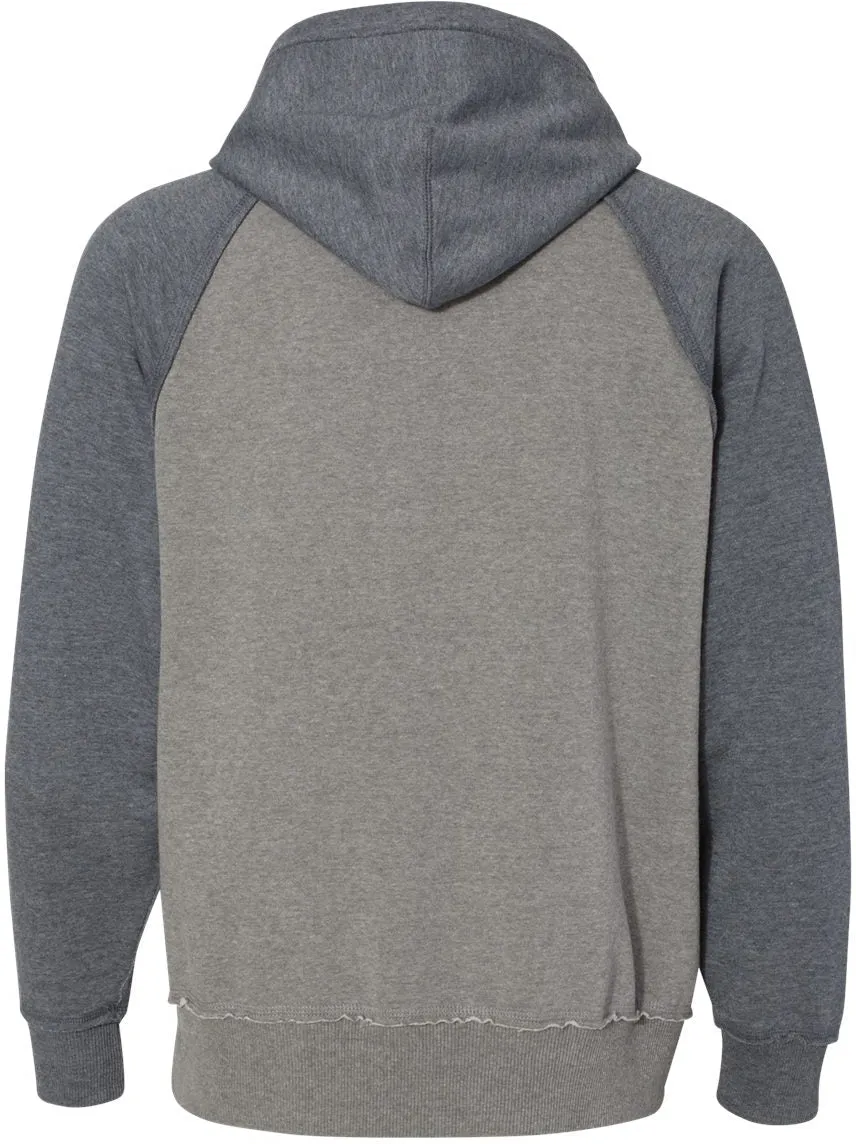 J America Vintage Heather Hooded Sweatshirt