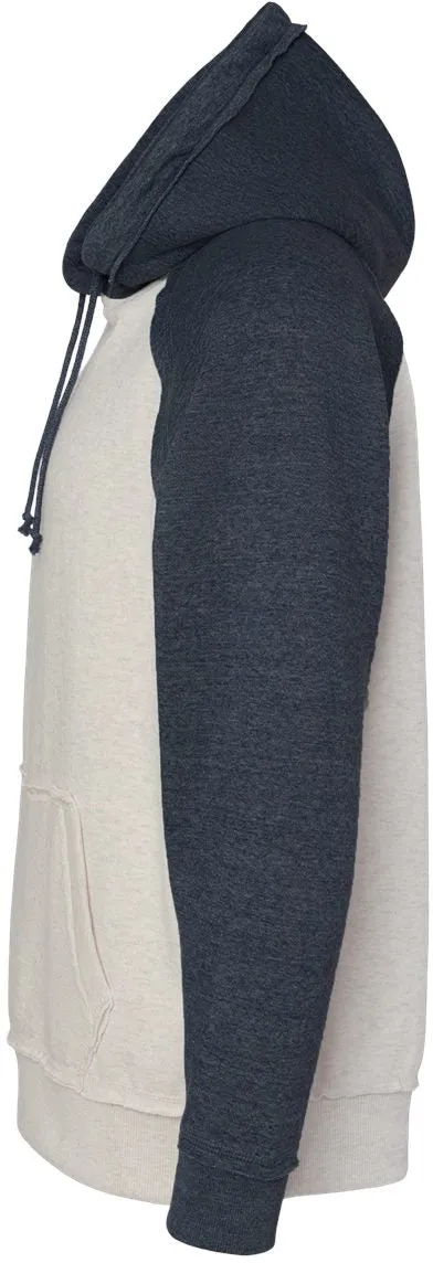 J America Vintage Heather Hooded Sweatshirt