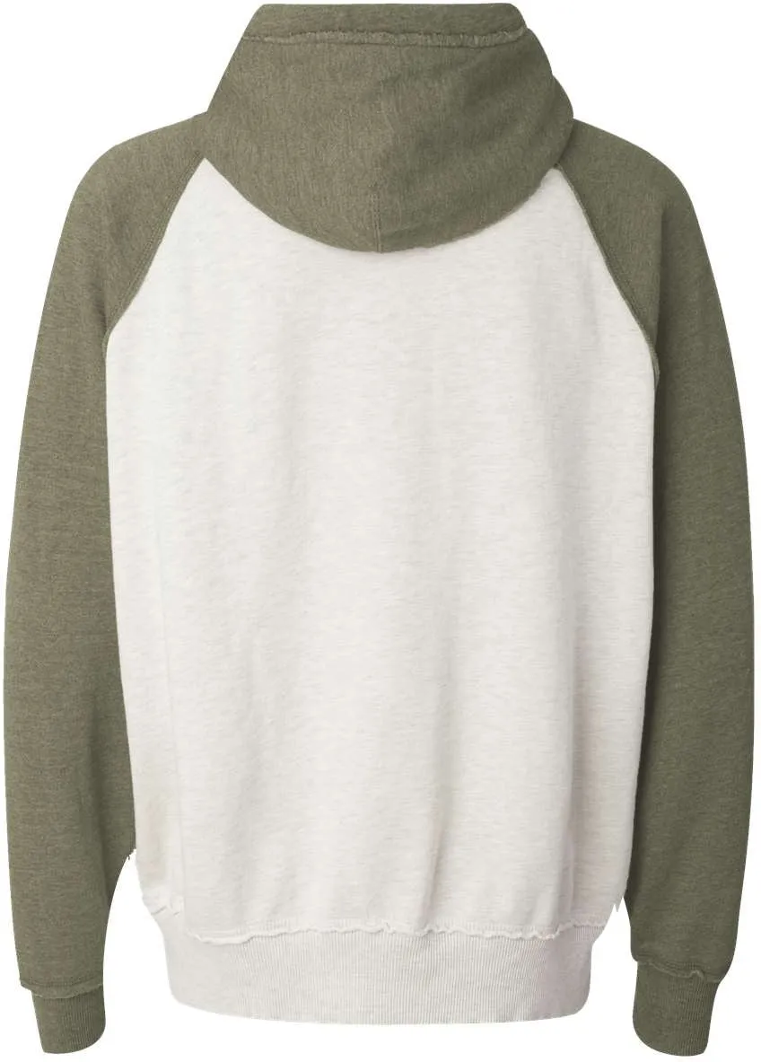 J America Vintage Heather Hooded Sweatshirt