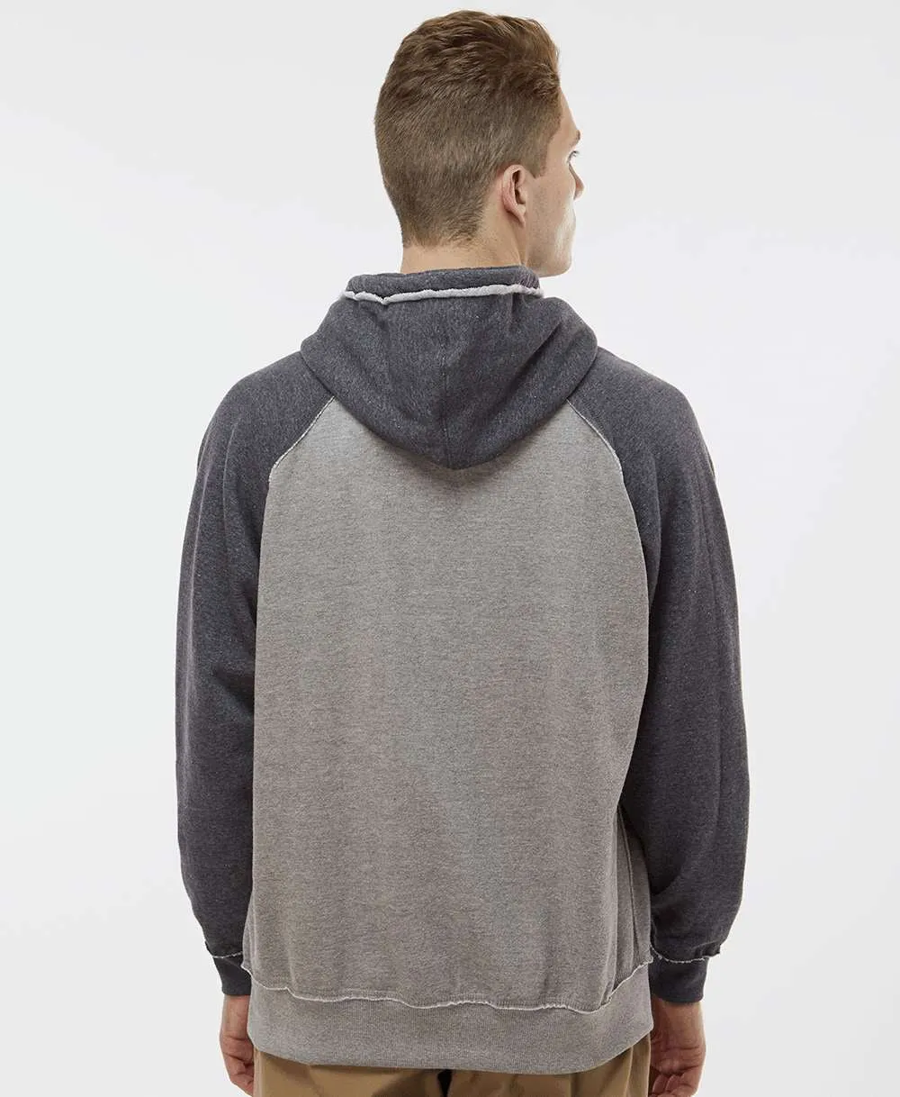 J America Vintage Heather Hooded Sweatshirt