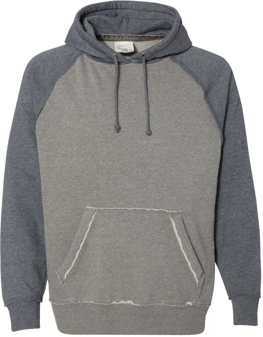 J America Vintage Heather Hooded Sweatshirt