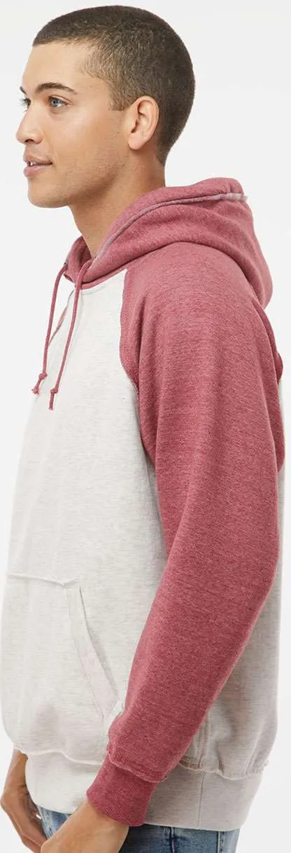 J America Vintage Heather Hooded Sweatshirt