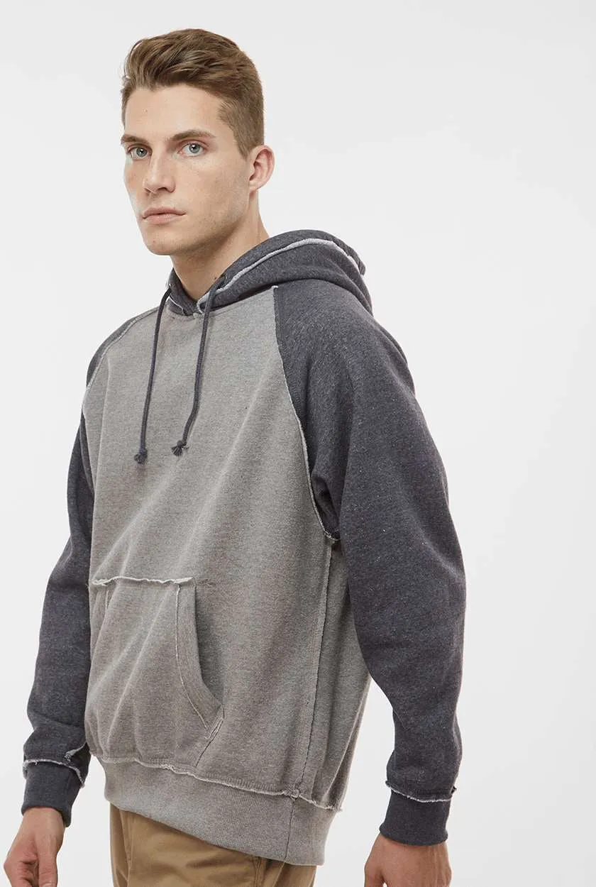J America Vintage Heather Hooded Sweatshirt