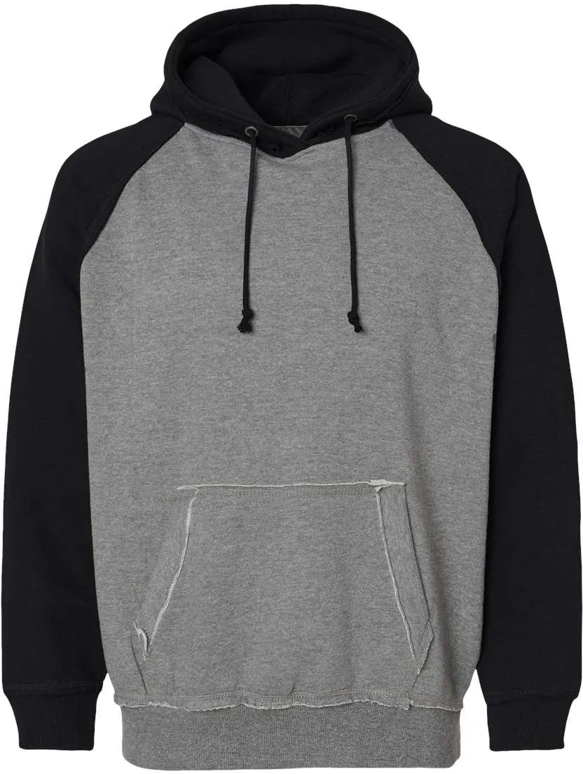 J America Vintage Heather Hooded Sweatshirt