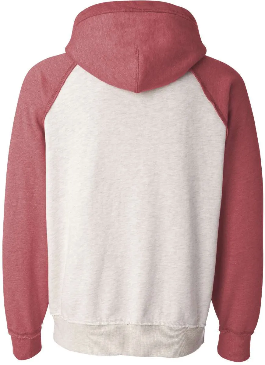 J America Vintage Heather Hooded Sweatshirt