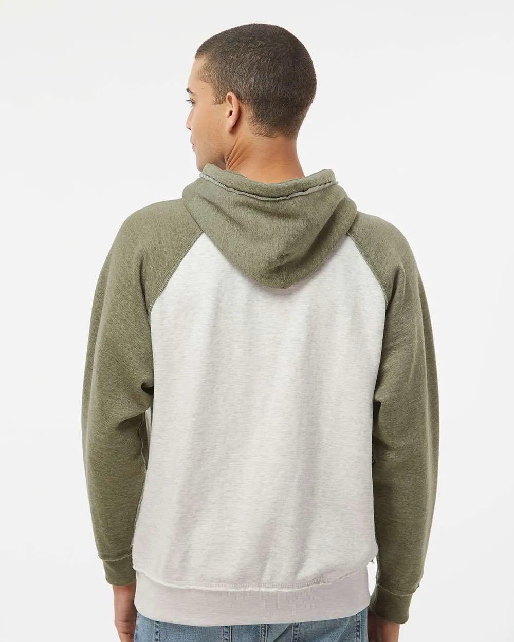 J America Vintage Heather Hooded Sweatshirt