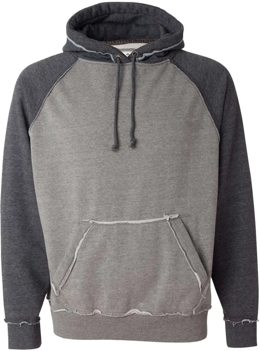 J America Vintage Heather Hooded Sweatshirt