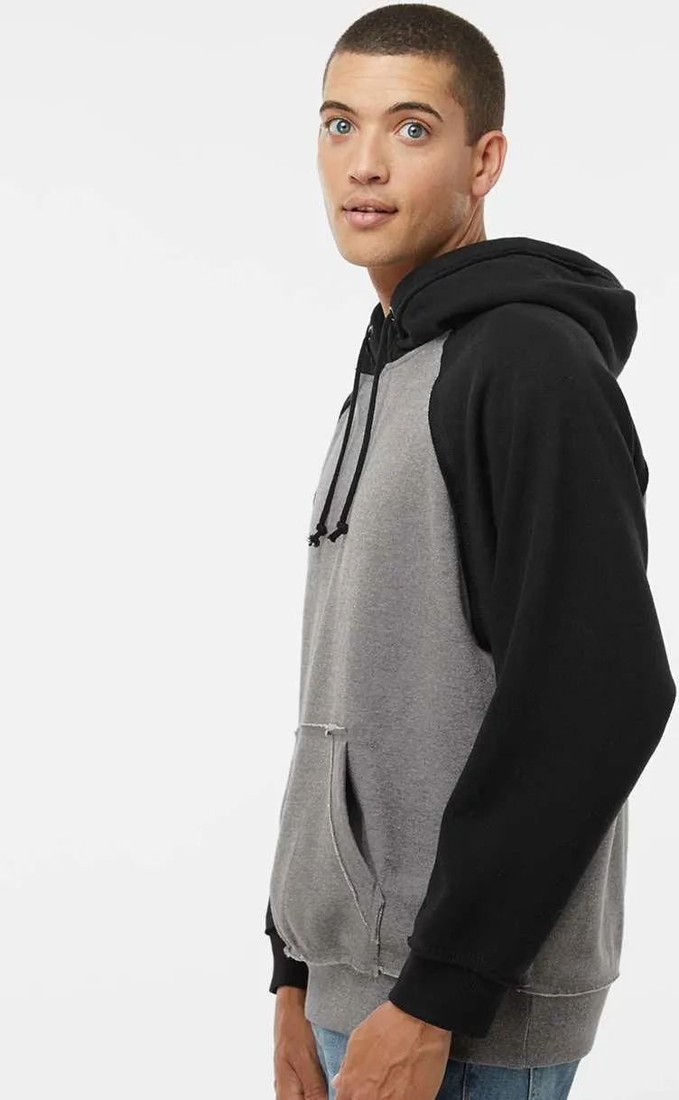 J America Vintage Heather Hooded Sweatshirt