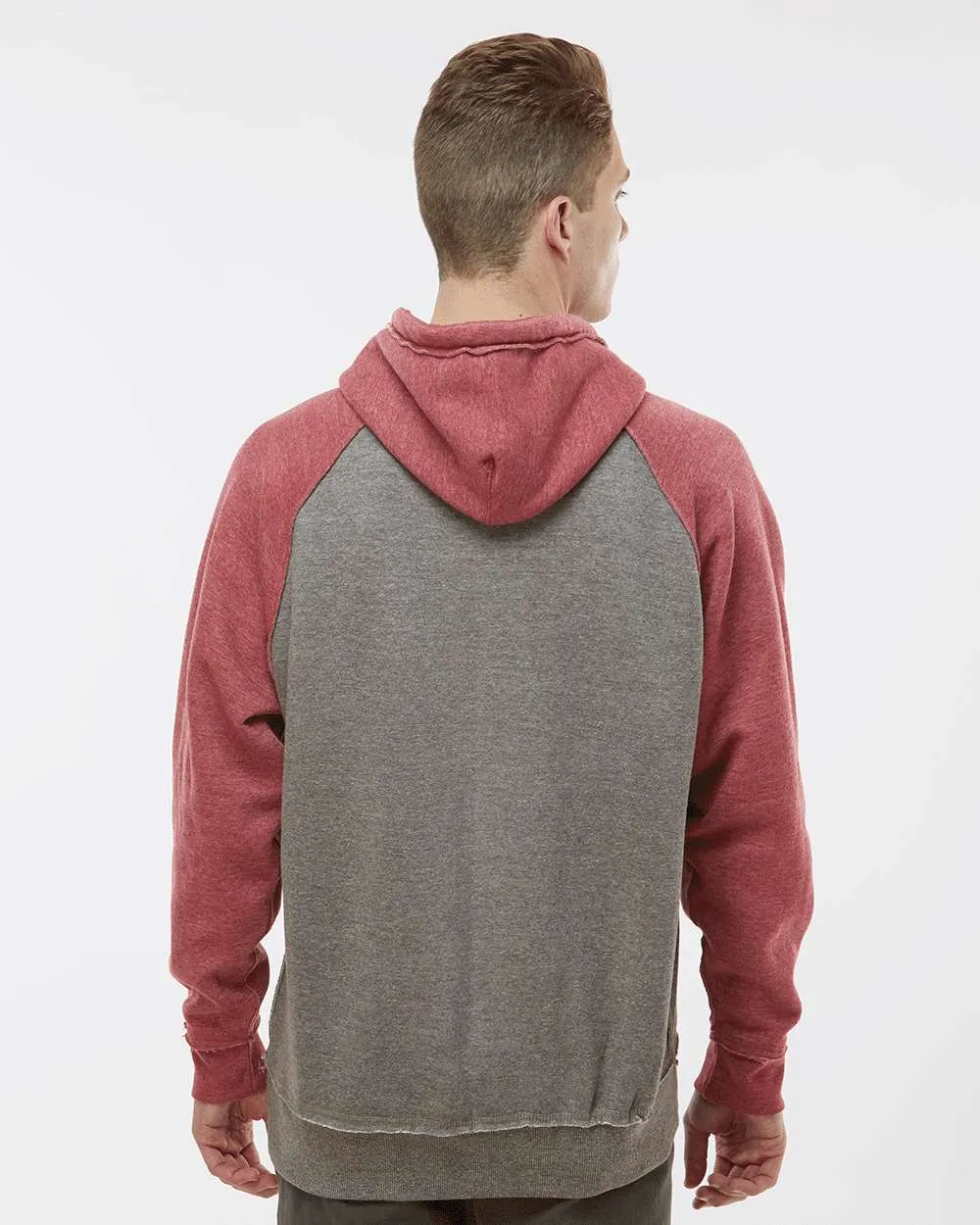 J America Vintage Heather Hooded Sweatshirt