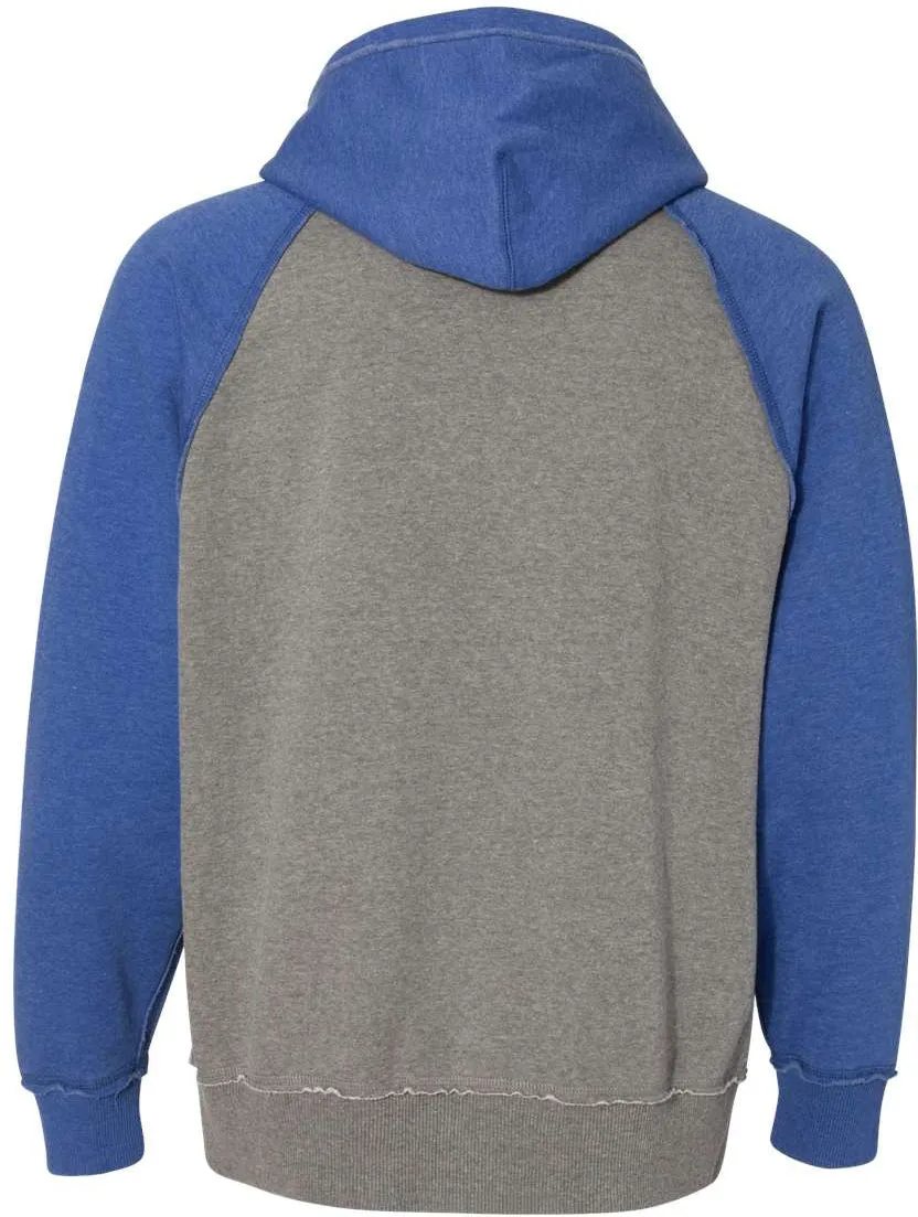 J America Vintage Heather Hooded Sweatshirt