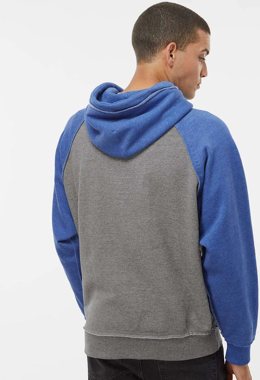 J America Vintage Heather Hooded Sweatshirt