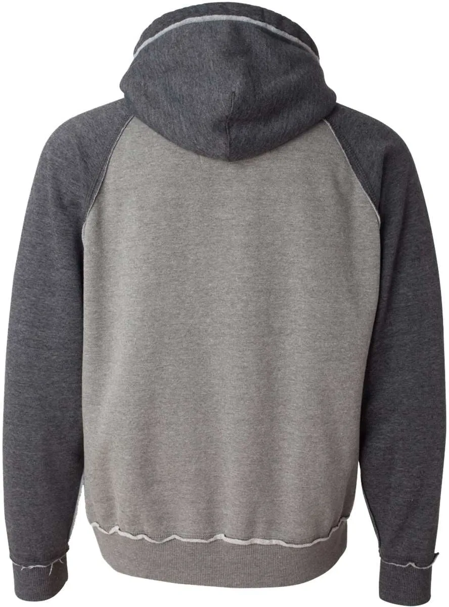 J America Vintage Heather Hooded Sweatshirt