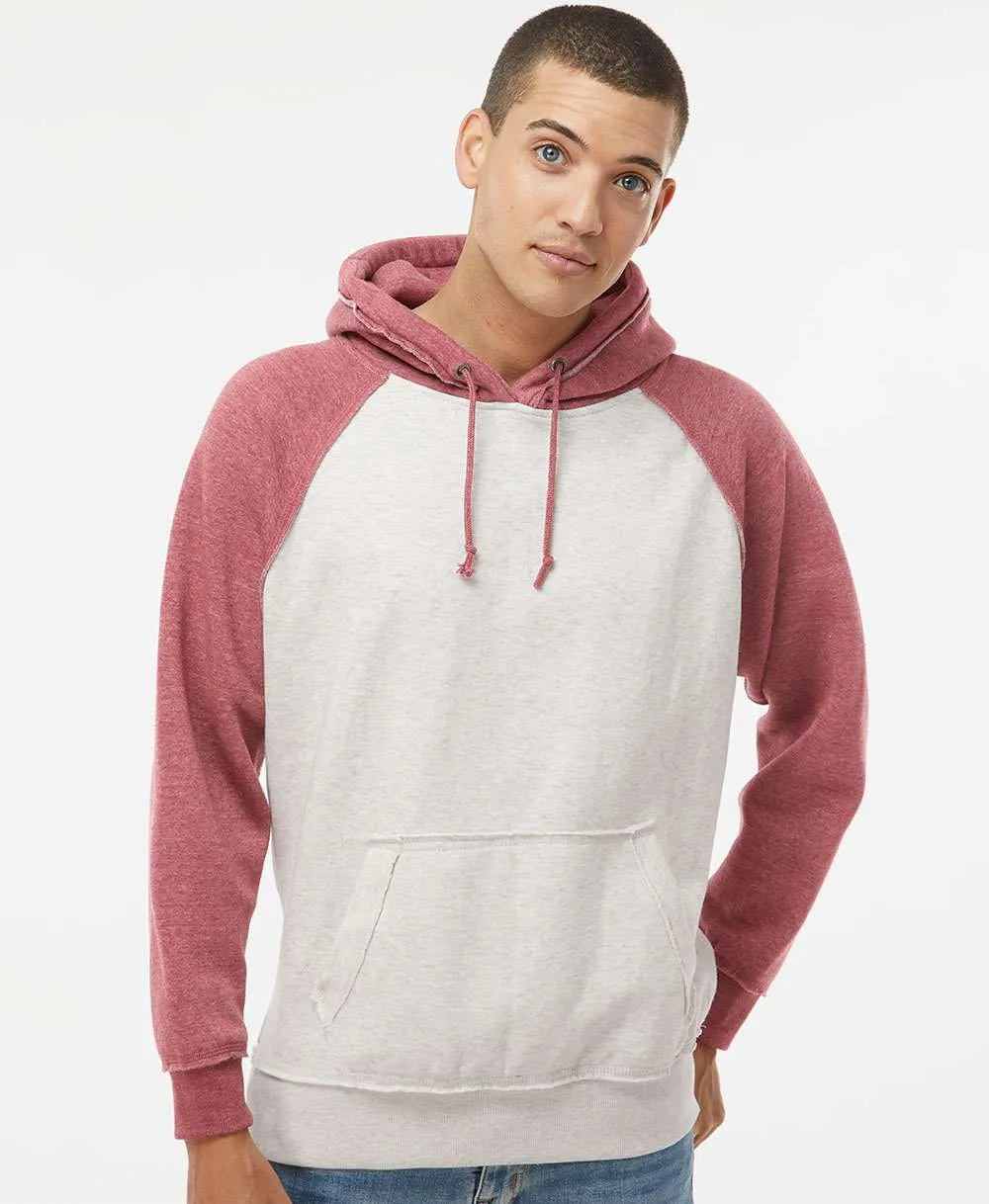 J America Vintage Heather Hooded Sweatshirt