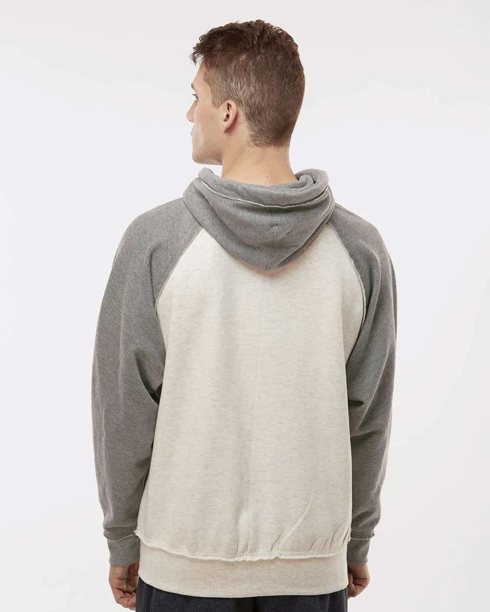 J America Vintage Heather Hooded Sweatshirt