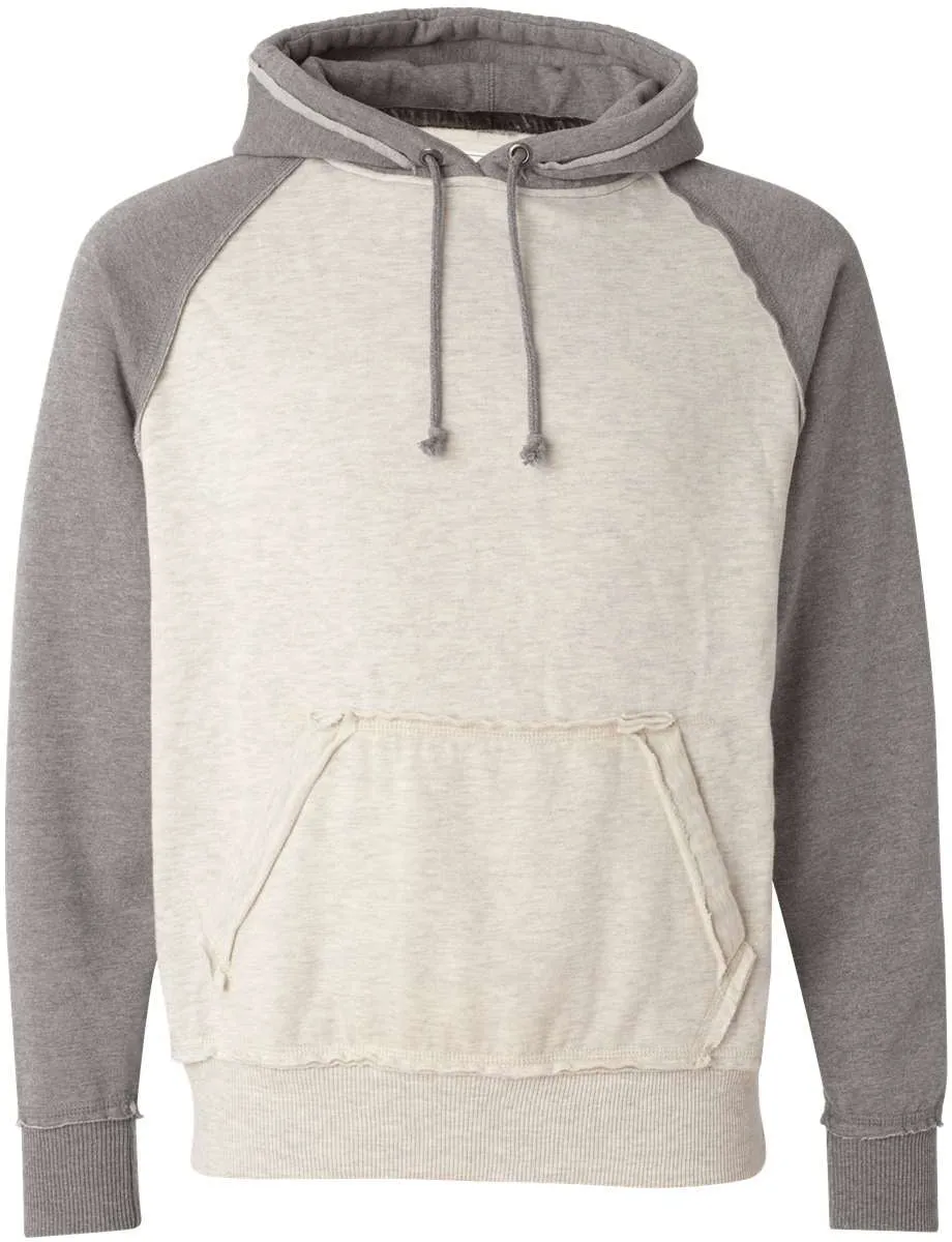 J America Vintage Heather Hooded Sweatshirt