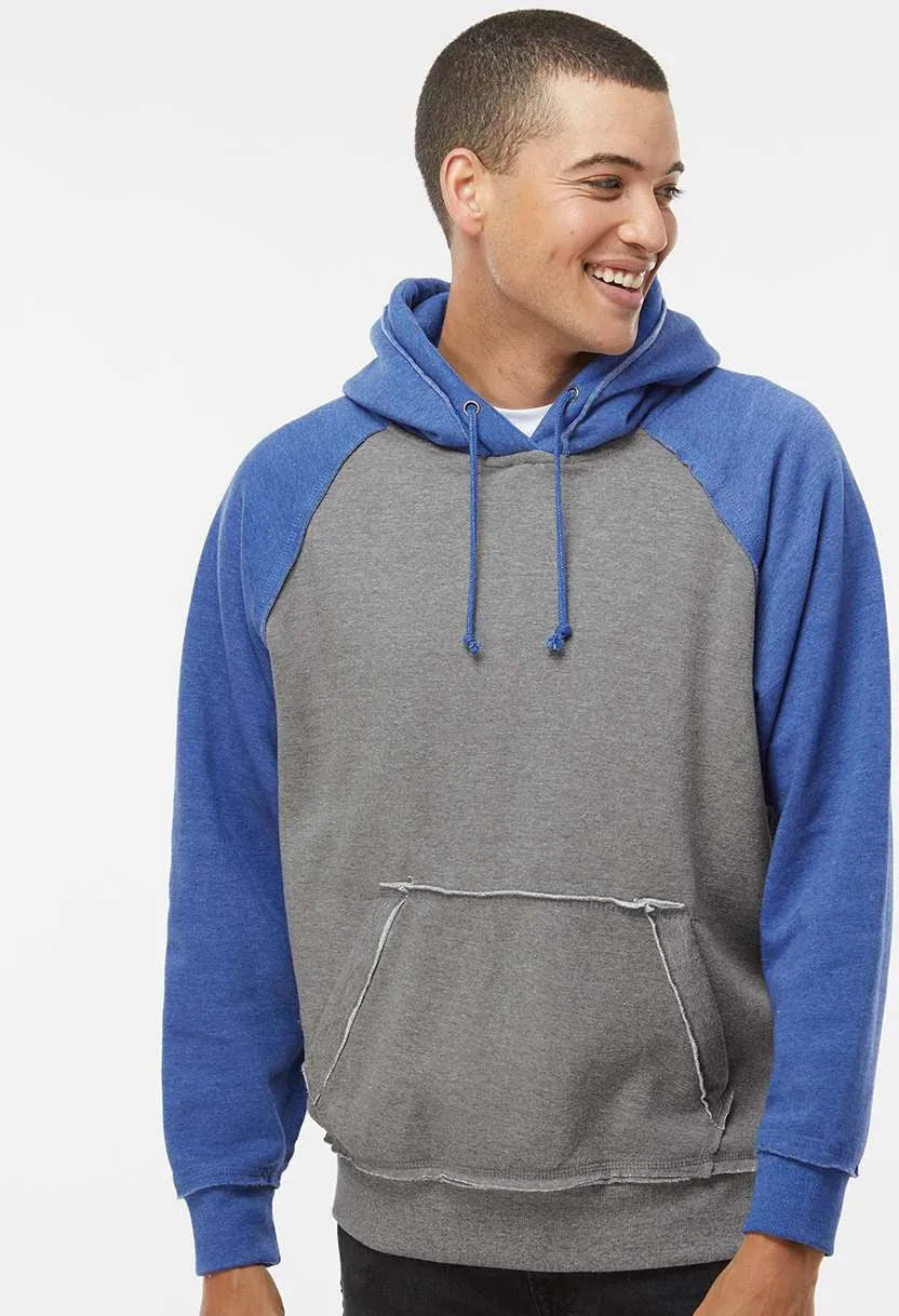 J America Vintage Heather Hooded Sweatshirt