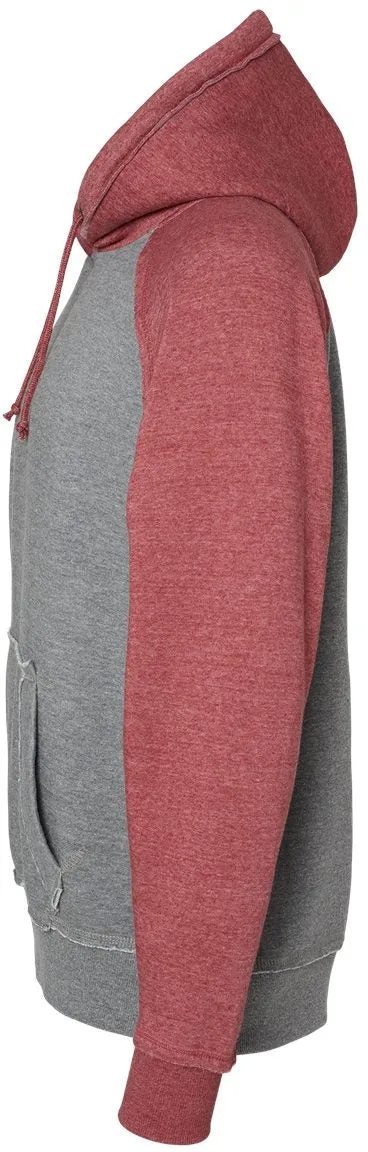 J America Vintage Heather Hooded Sweatshirt