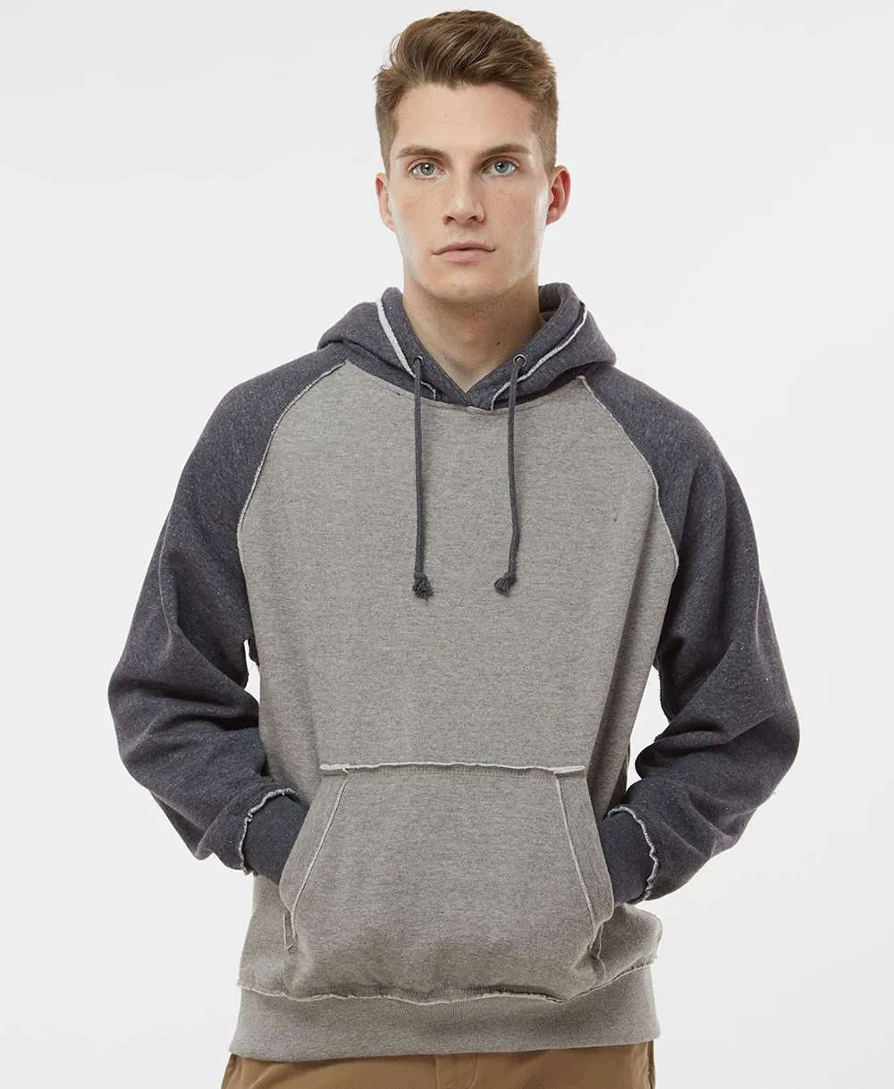 J America Vintage Heather Hooded Sweatshirt