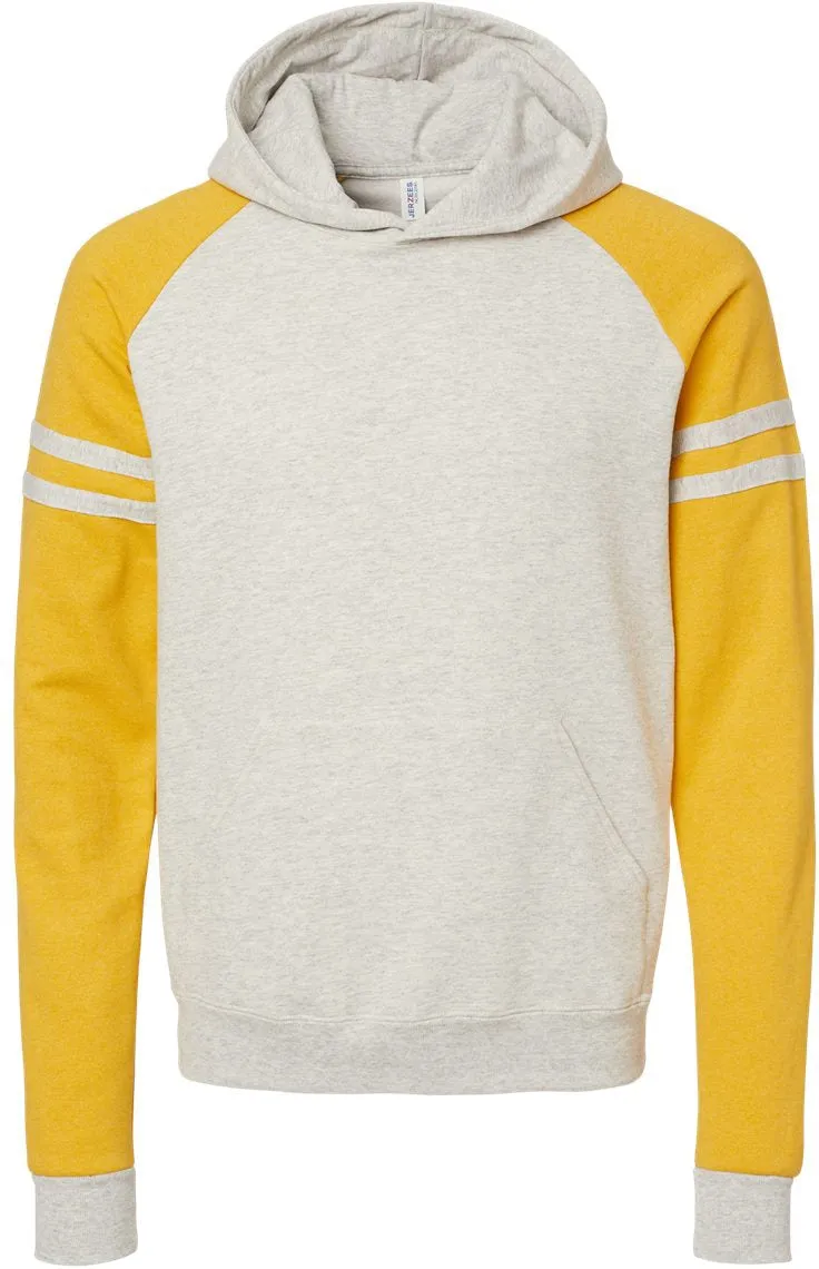 Jerzees Nublend Varsity Colorblocked Raglan Hooded Sweatshirt