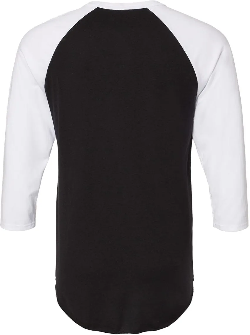 Jerzees Premium Blend Ringspun Three-Quarter Sleeve Raglan Baseball T-Shirt