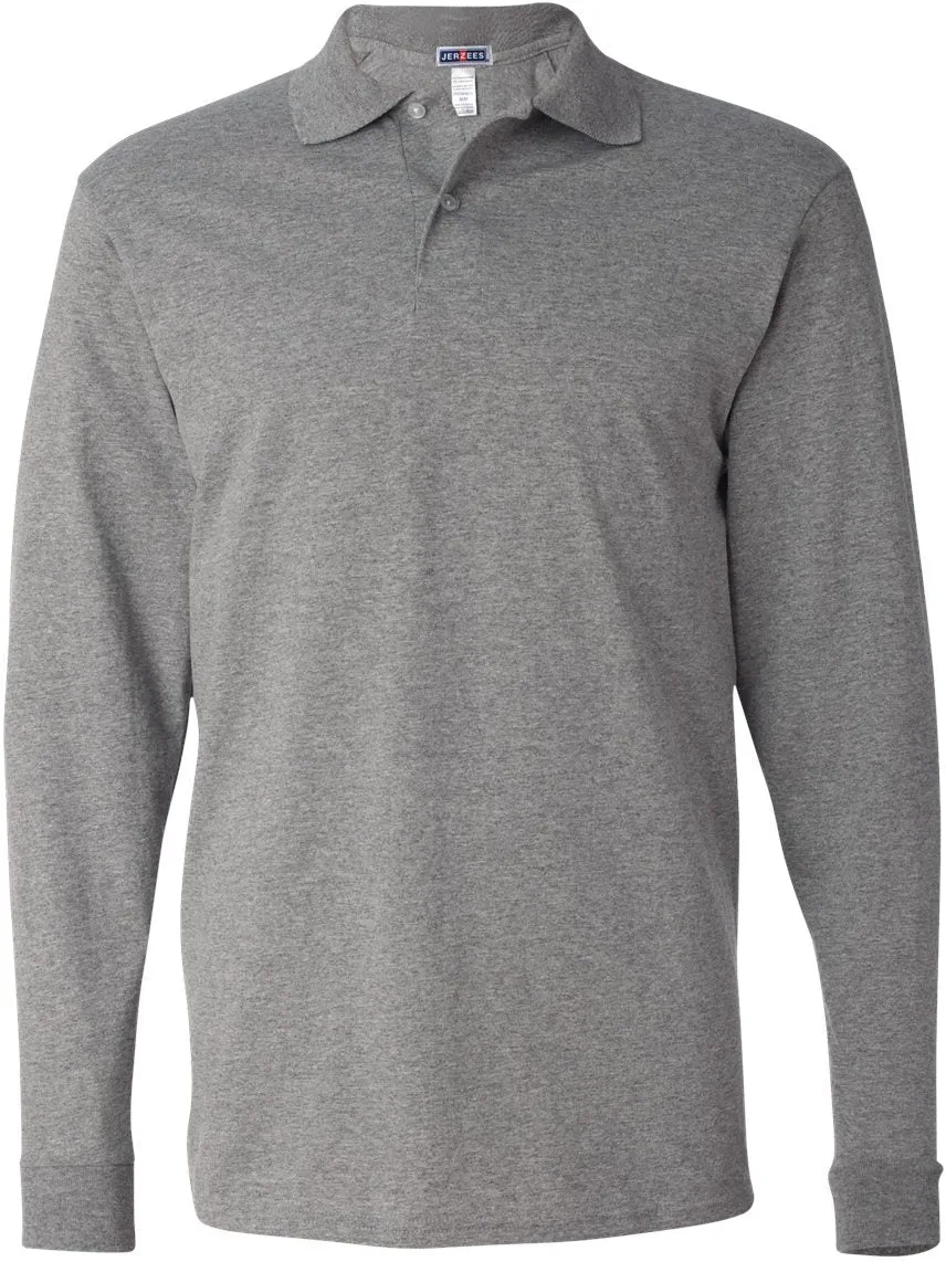 Jerzees SpotShield 50/50 Long Sleeve Polo