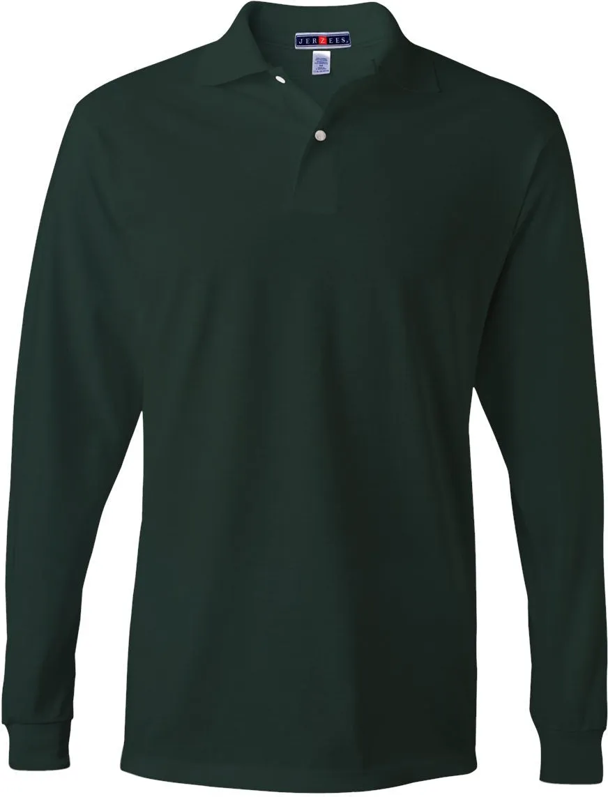 Jerzees SpotShield 50/50 Long Sleeve Polo