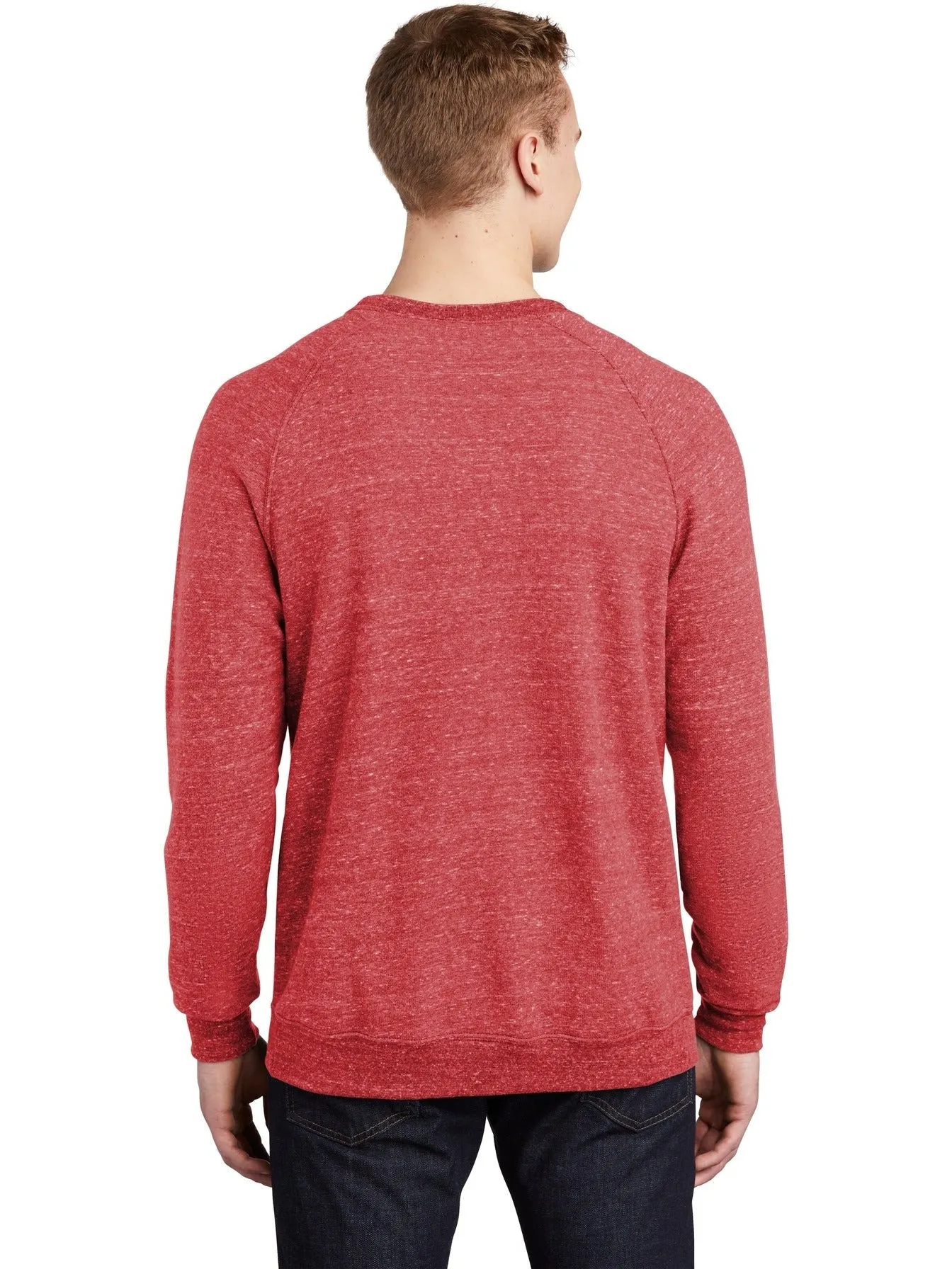 JerzeesSnow Heather French Terry Raglan Crew