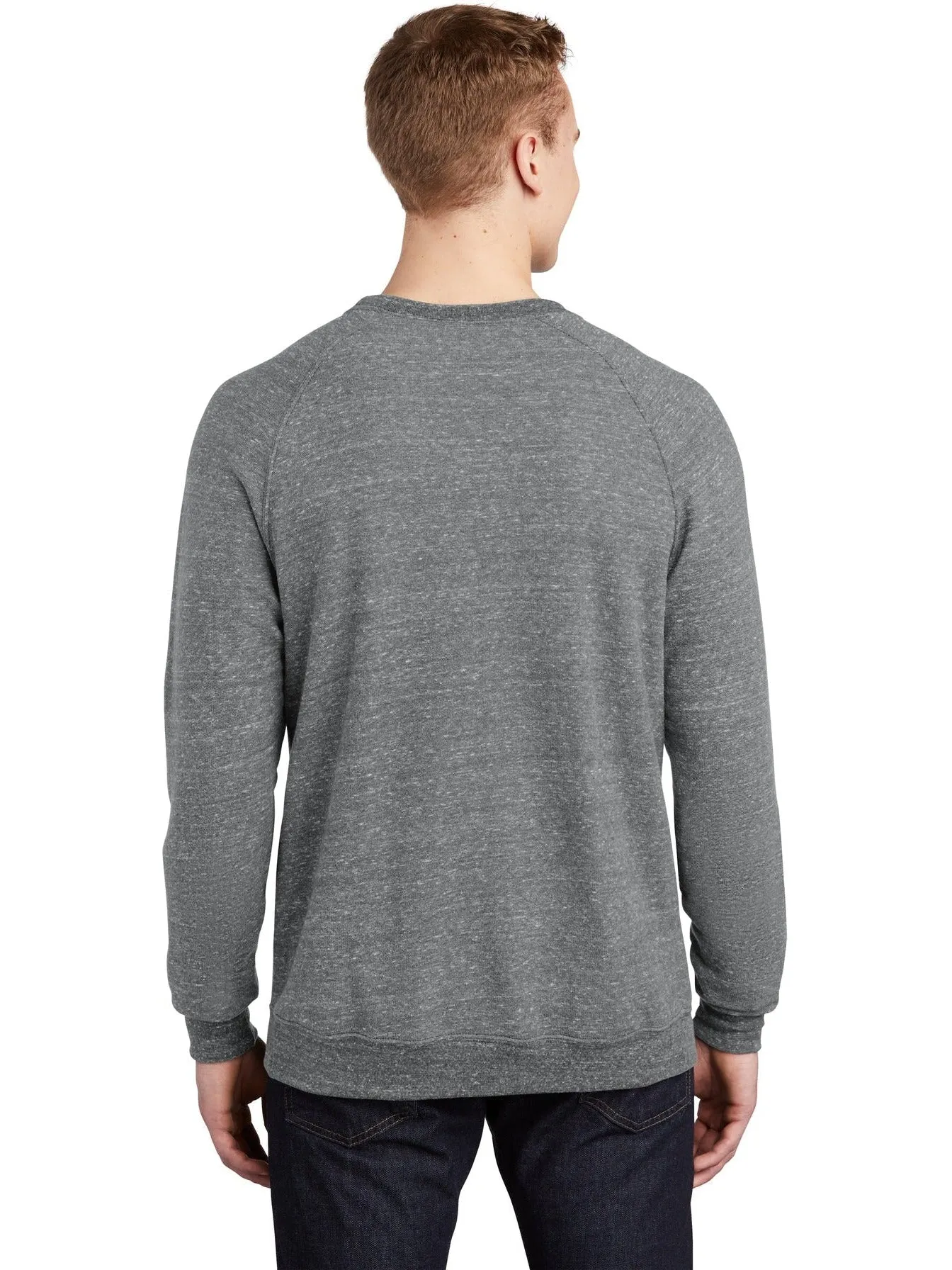 JerzeesSnow Heather French Terry Raglan Crew