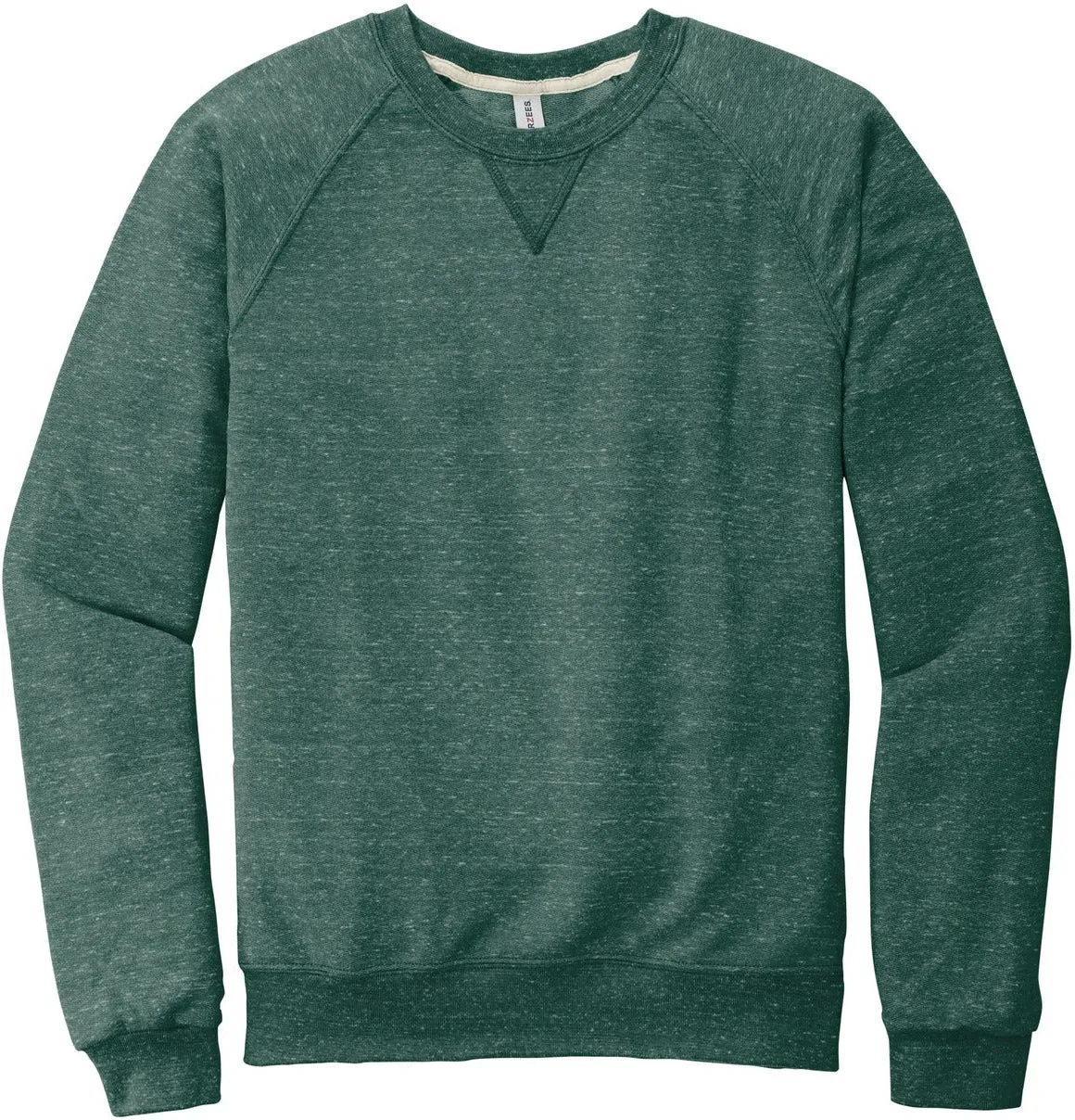 JerzeesSnow Heather French Terry Raglan Crew