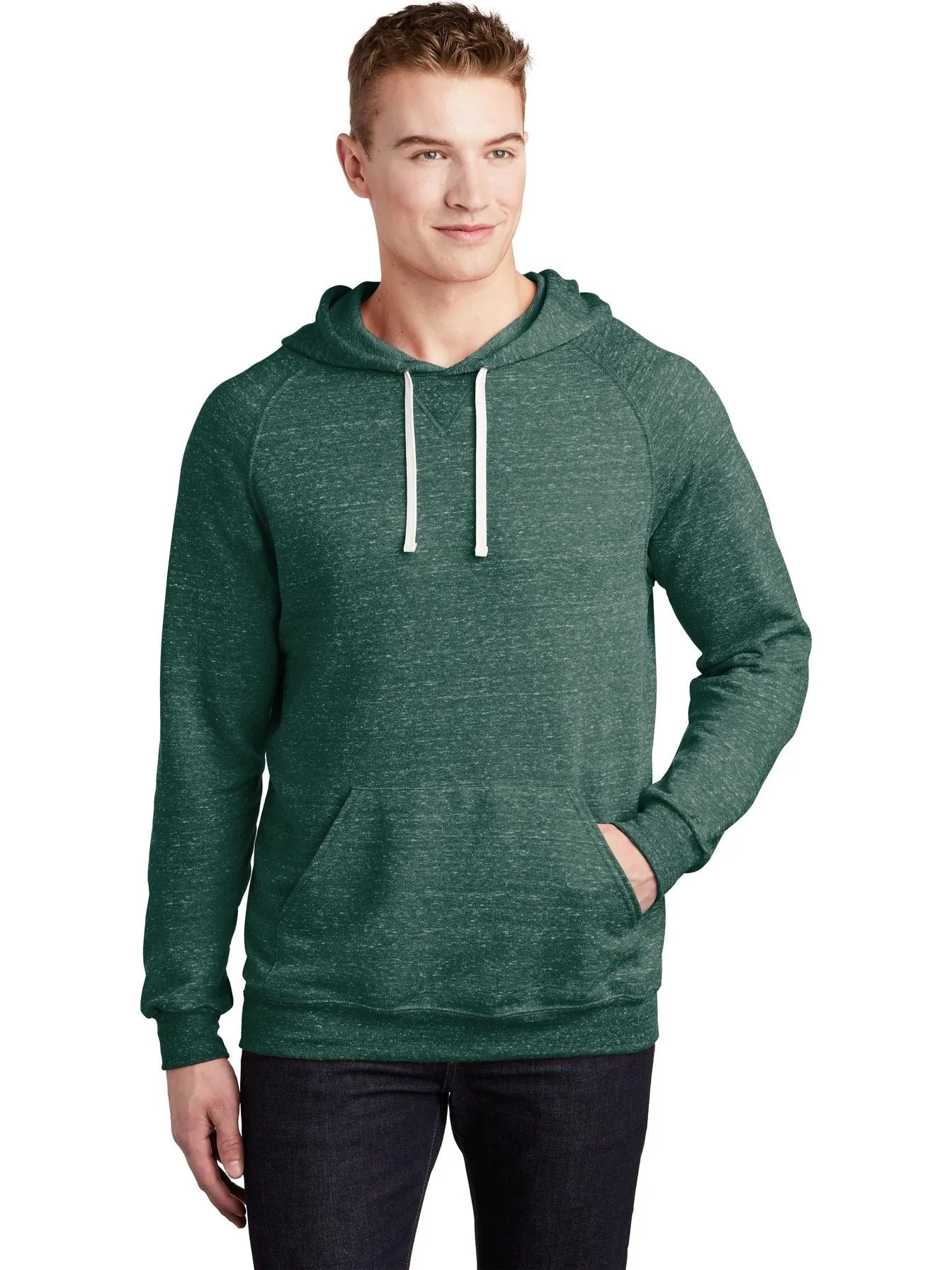 JerzeesSnow Heather French Terry Raglan Hoodie