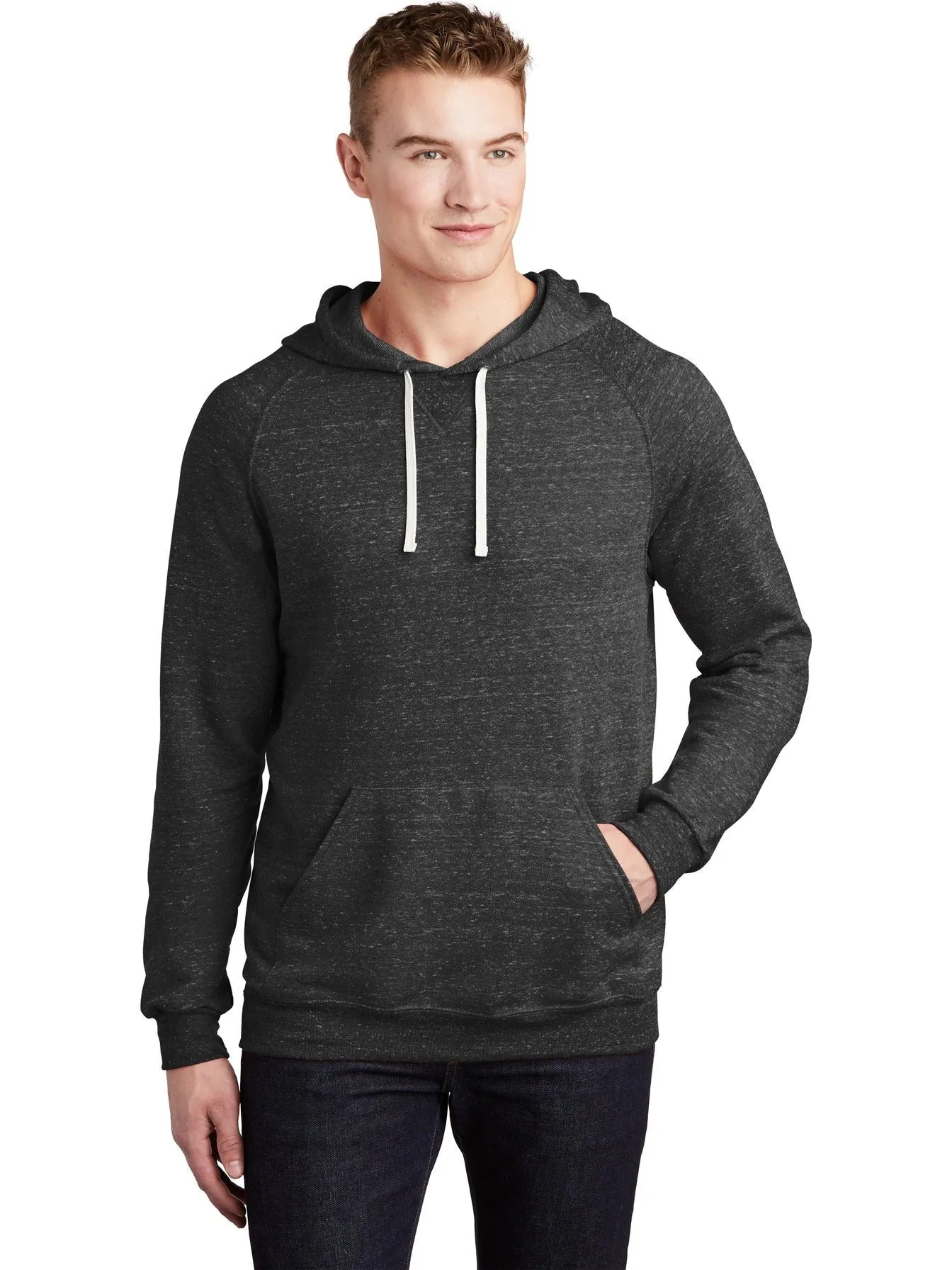 JerzeesSnow Heather French Terry Raglan Hoodie