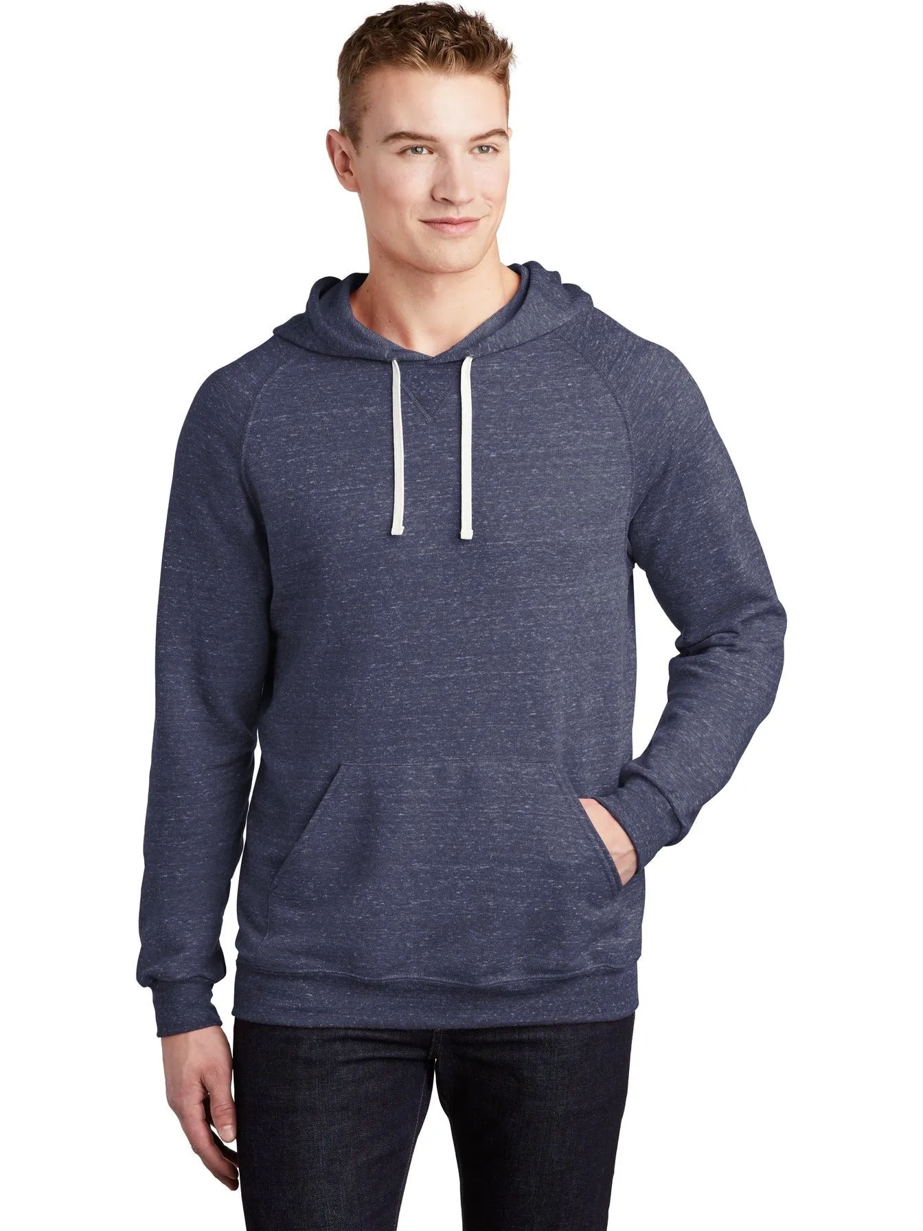 JerzeesSnow Heather French Terry Raglan Hoodie