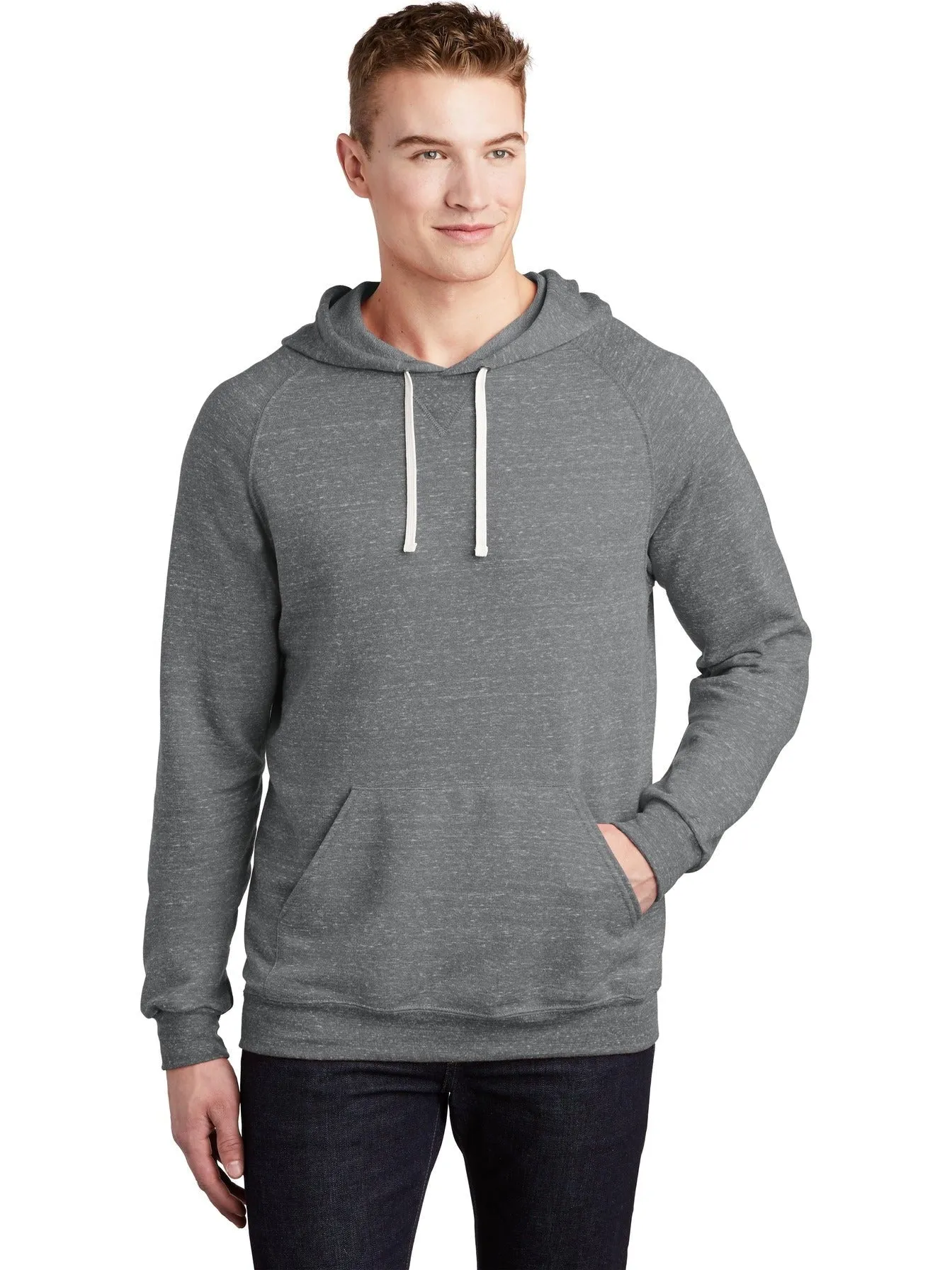 JerzeesSnow Heather French Terry Raglan Hoodie