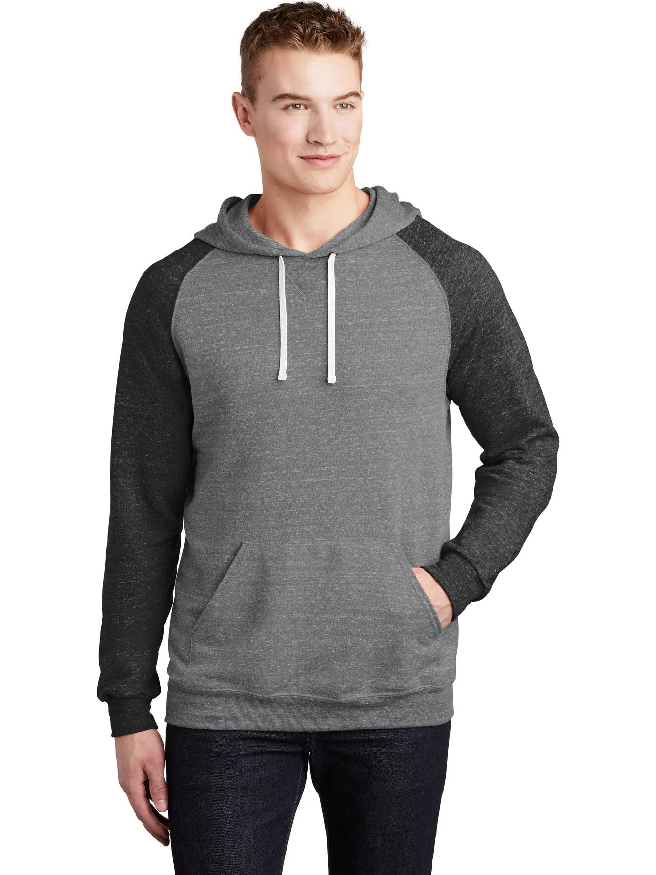 JerzeesSnow Heather French Terry Raglan Hoodie
