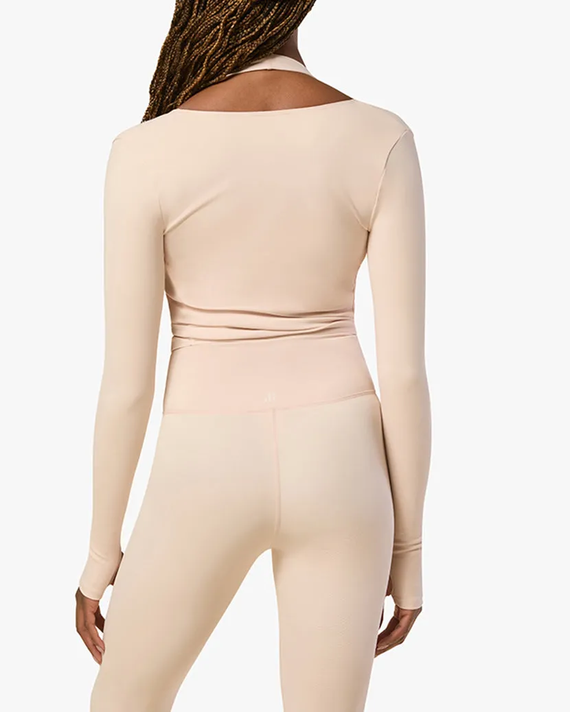Long Sleeve Wrap Top