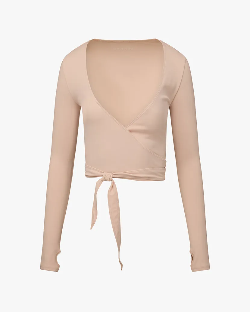 Long Sleeve Wrap Top