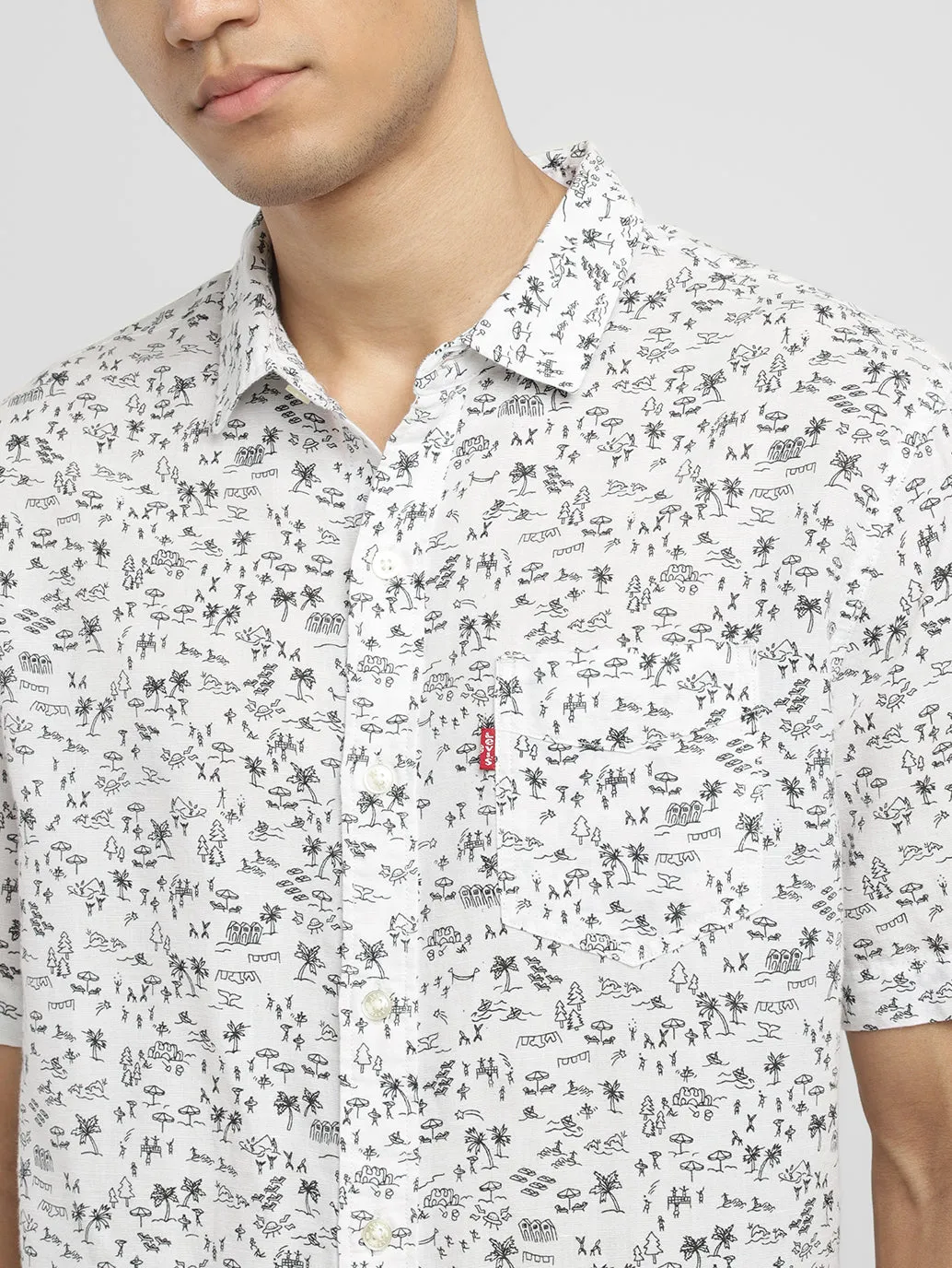 Men's Printed Slim Fit Shirt LEVI'S