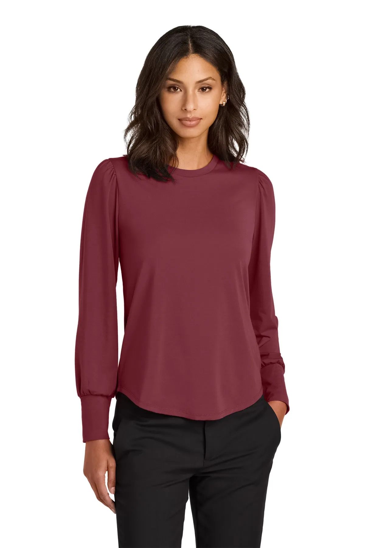 Mercer Mettle Ladies Stretch Jersey Long Sleeve Blouson Top